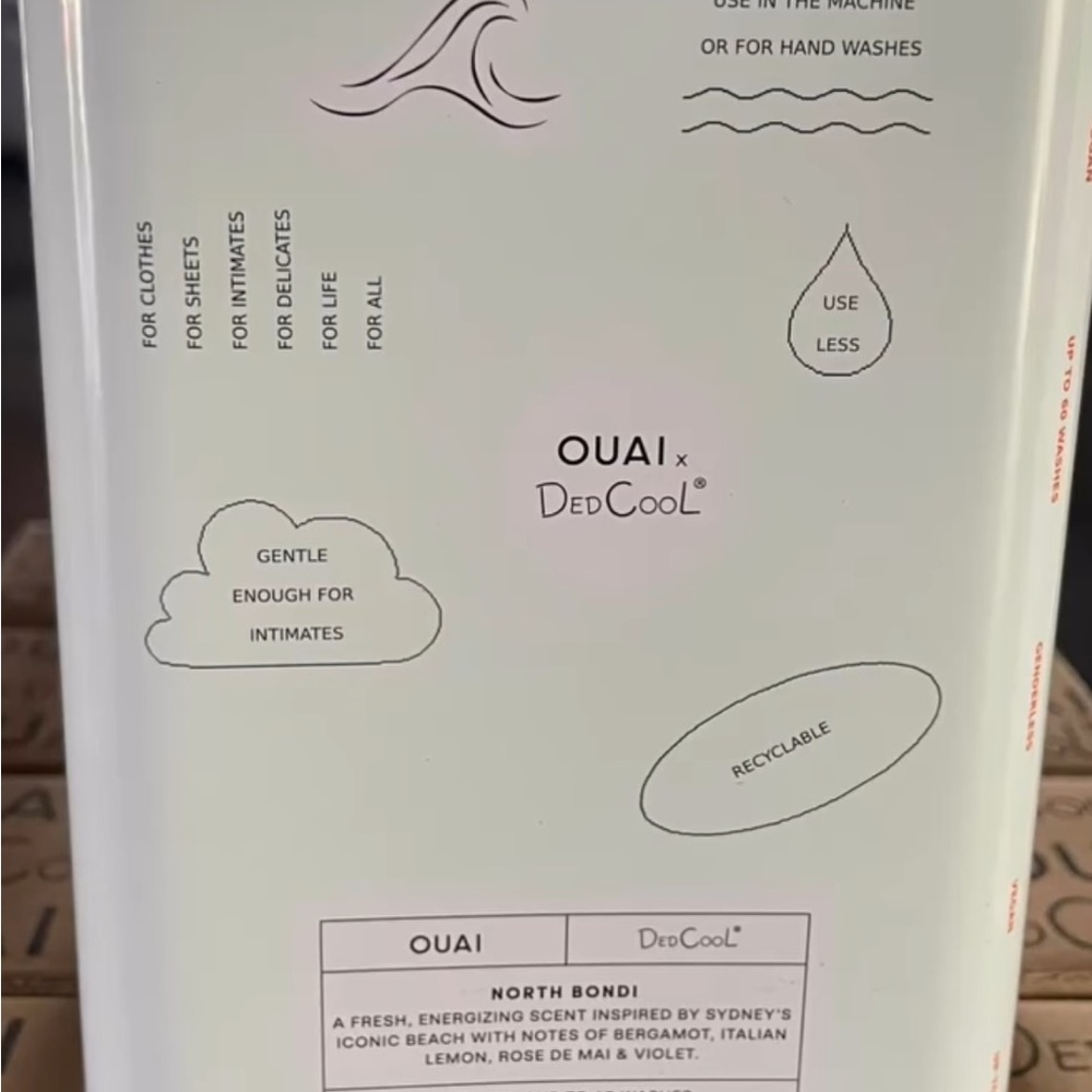 2 pk OUAI DedCool North Bondi Vegan Laundry Detergent 120 washes - Picture 2 of 5